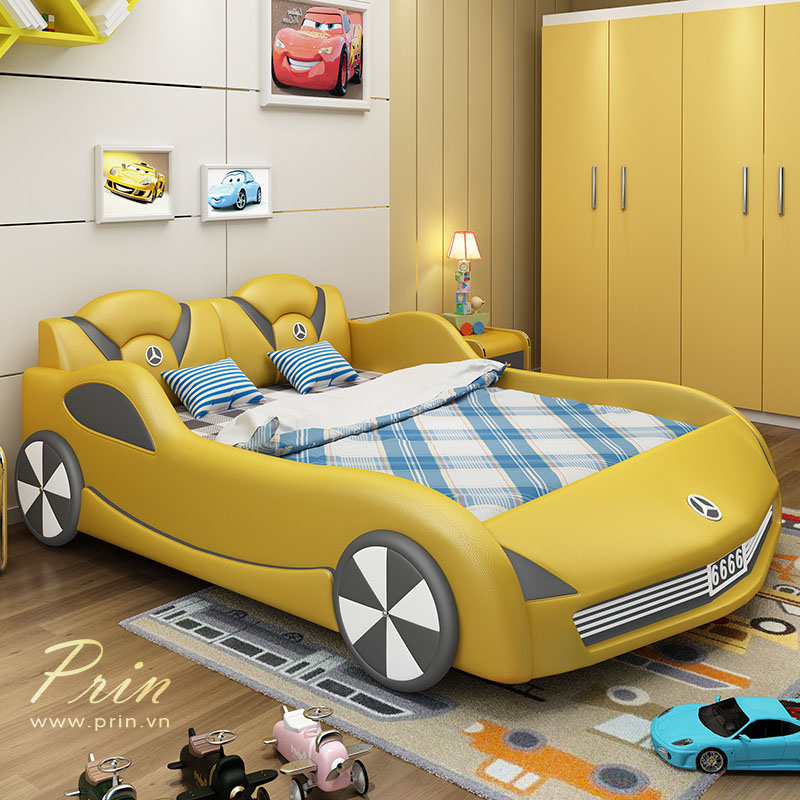 Giường xe đua thể thao cho bé trai B047 Giường xe đua thể thao cho bé trai B047
