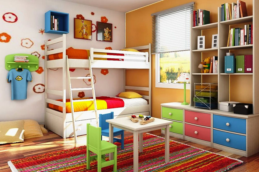 Phòng ngủ cho bé cần những loại nội thất nào?